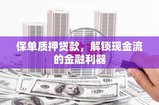 边坝保单质押贷款，解锁现金流的金融利器