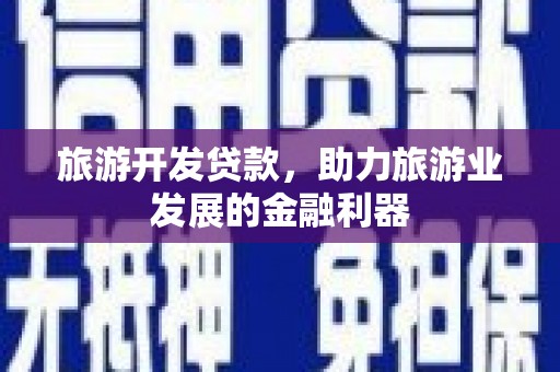 边坝旅游开发贷款，助力旅游业发展的金融利器
