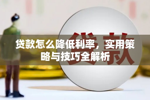 边坝贷款怎么降低利率，实用策略与技巧全解析