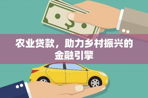 边坝农业贷款，助力乡村振兴的金融引擎