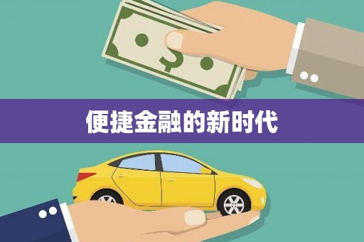 边坝便捷金融的新时代