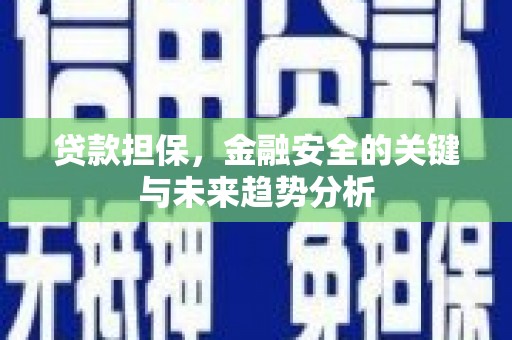 边坝贷款担保，金融安全的关键与未来趋势分析