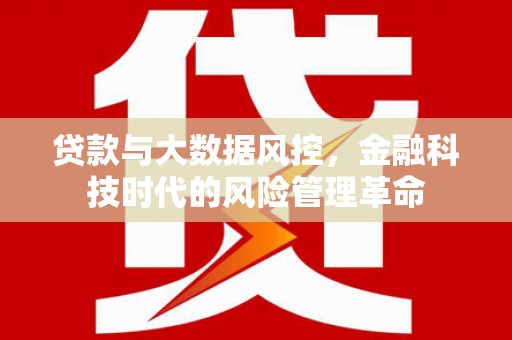 边坝贷款与大数据风控，金融科技时代的风险管理革命