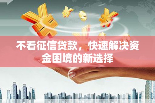 边坝不看征信贷款，快速解决资金困境的新选择