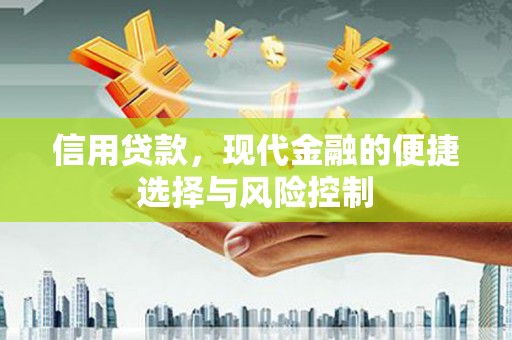 边坝信用贷款，现代金融的便捷选择与风险控制
