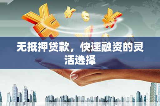 边坝无抵押贷款，快速融资的灵活选择