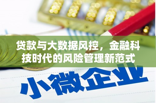 边坝贷款与大数据风控，金融科技时代的风险管理新范式