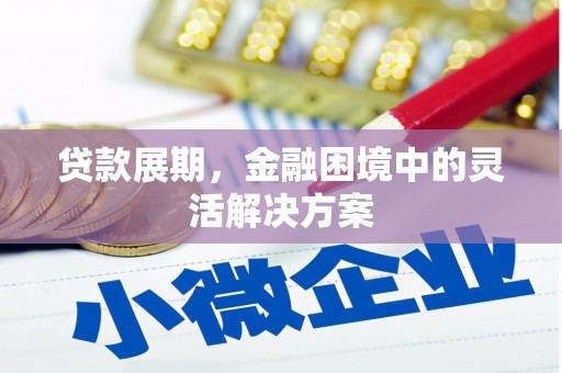 边坝贷款展期，金融困境中的灵活解决方案