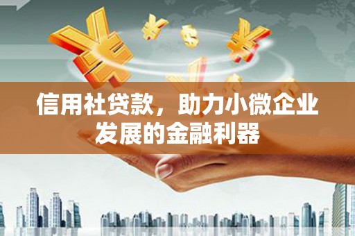 边坝信用社贷款，助力小微企业发展的金融利器