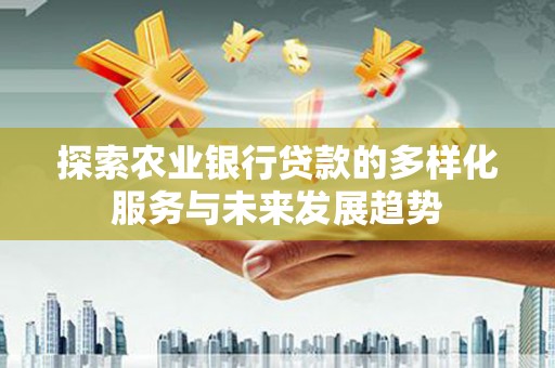 边坝探索农业银行贷款的多样化服务与未来发展趋势