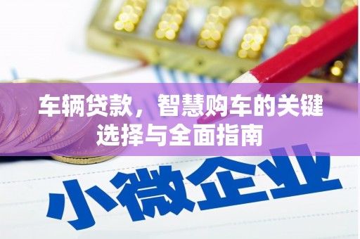 边坝车辆贷款，智慧购车的关键选择与全面指南