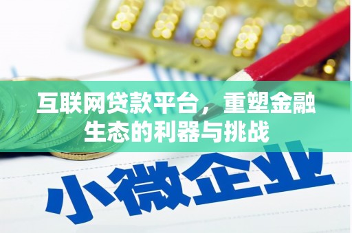 边坝互联网贷款平台，重塑金融生态的利器与挑战