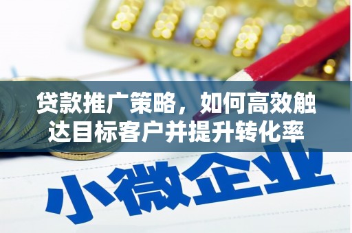 边坝贷款推广策略，如何高效触达目标客户并提升转化率