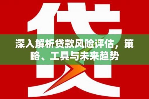 边坝深入解析贷款风险评估，策略、工具与未来趋势