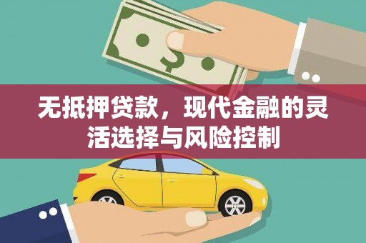边坝无抵押贷款，现代金融的灵活选择与风险控制