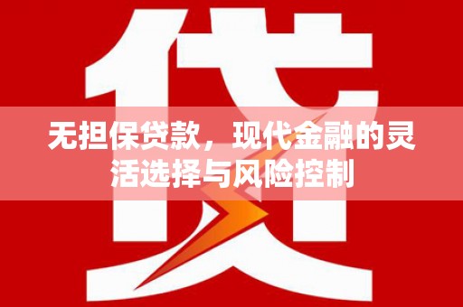 边坝无担保贷款，现代金融的灵活选择与风险控制