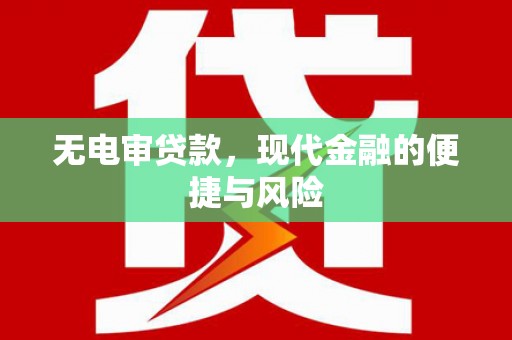 边坝无电审贷款，现代金融的便捷与风险