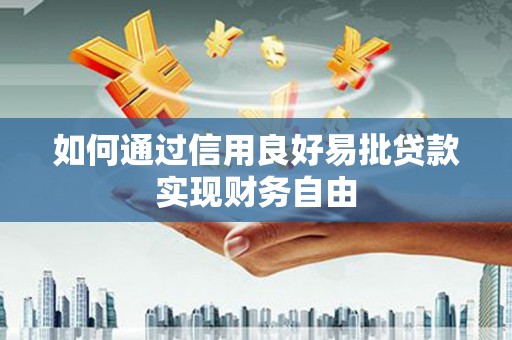 边坝如何通过信用良好易批贷款实现财务自由