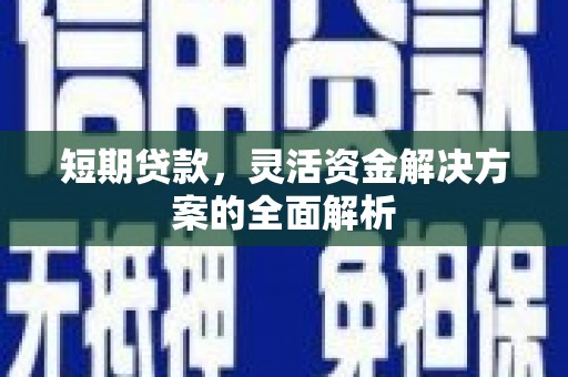 边坝短期贷款，灵活资金解决方案的全面解析