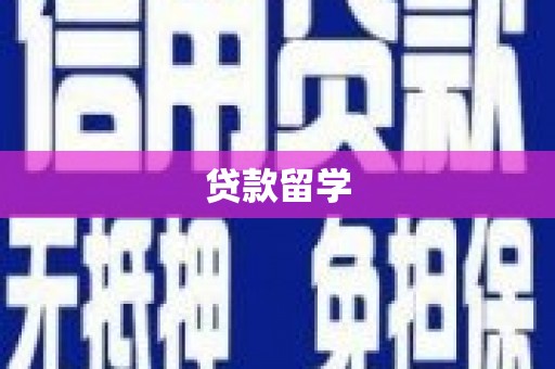边坝贷款留学