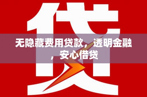 边坝无隐藏费用贷款，透明金融，安心借贷