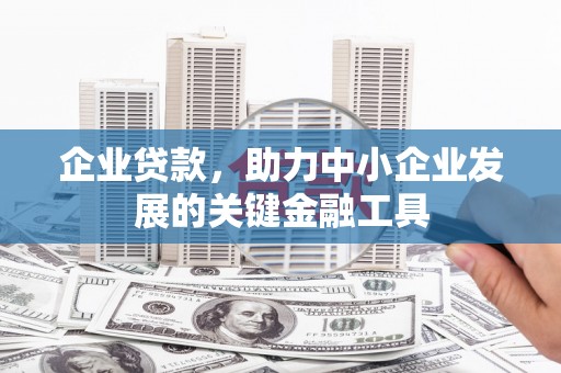 边坝企业贷款，助力中小企业发展的关键金融工具
