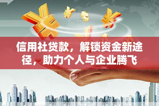 边坝信用社贷款，解锁资金新途径，助力个人与企业腾飞