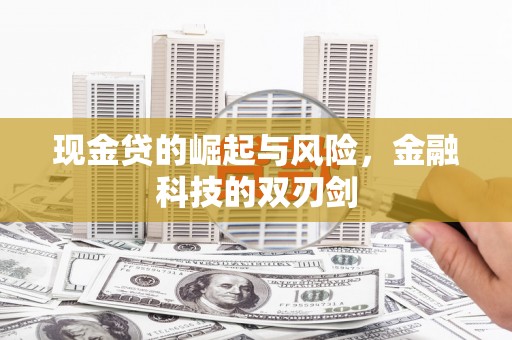 边坝现金贷的崛起与风险，金融科技的双刃剑