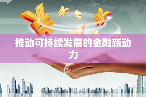 边坝推动可持续发展的金融新动力