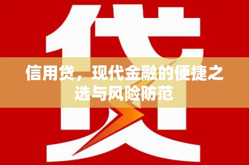 边坝信用贷，现代金融的便捷之选与风险防范