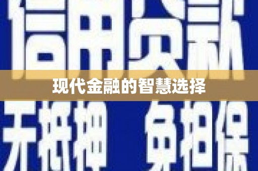 边坝现代金融的智慧选择