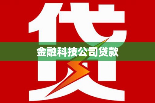 边坝金融科技公司贷款