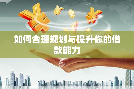 边坝如何合理规划与提升你的借款能力