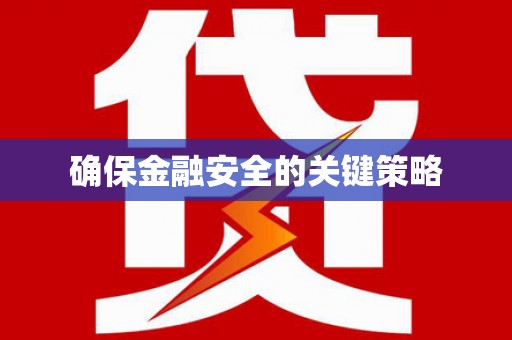 边坝确保金融安全的关键策略